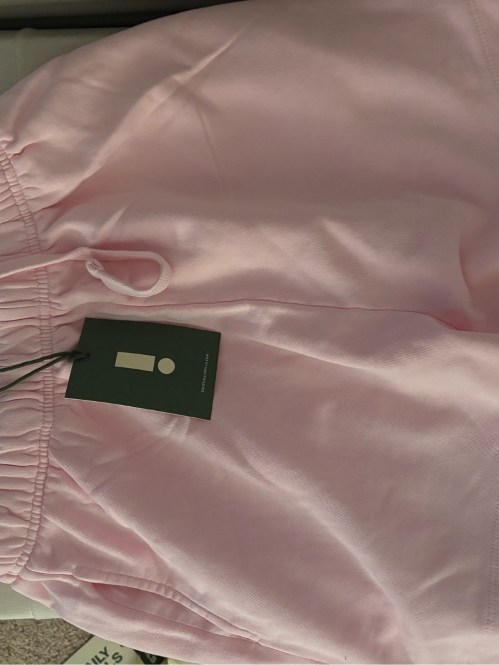 Daily Drills Baby Cupid Pink Drawstring Terry shorts XS/S